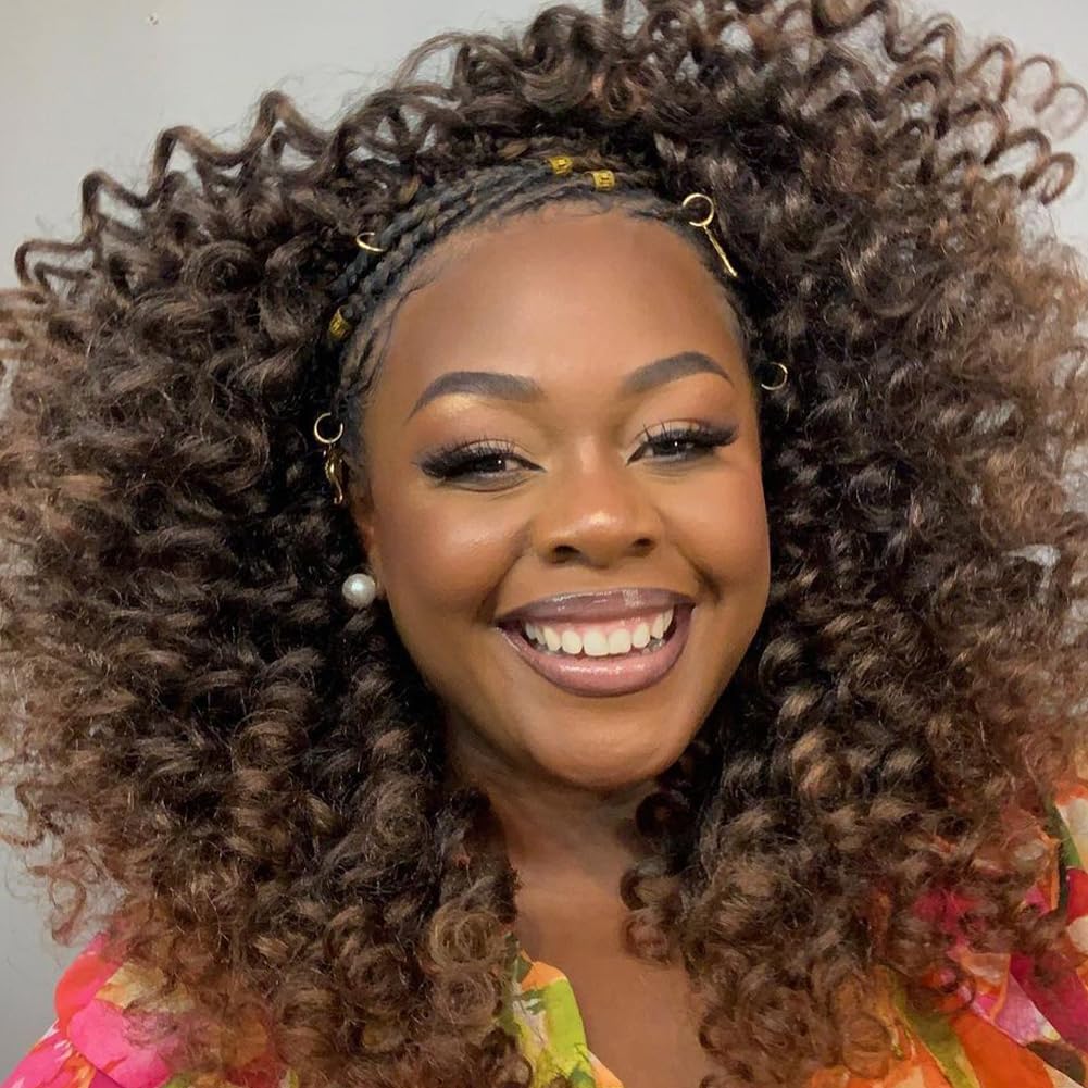 ( US ONLY) FAST SHIPPING WC | Toyotress Wand Curl Crochet Hair - 6 Packs Jet Black Jamaican Bounce Crochet Hair, Short Bob Curly Crochet Braids Bouncy Curls Synthetic Braiding Hair Extensions