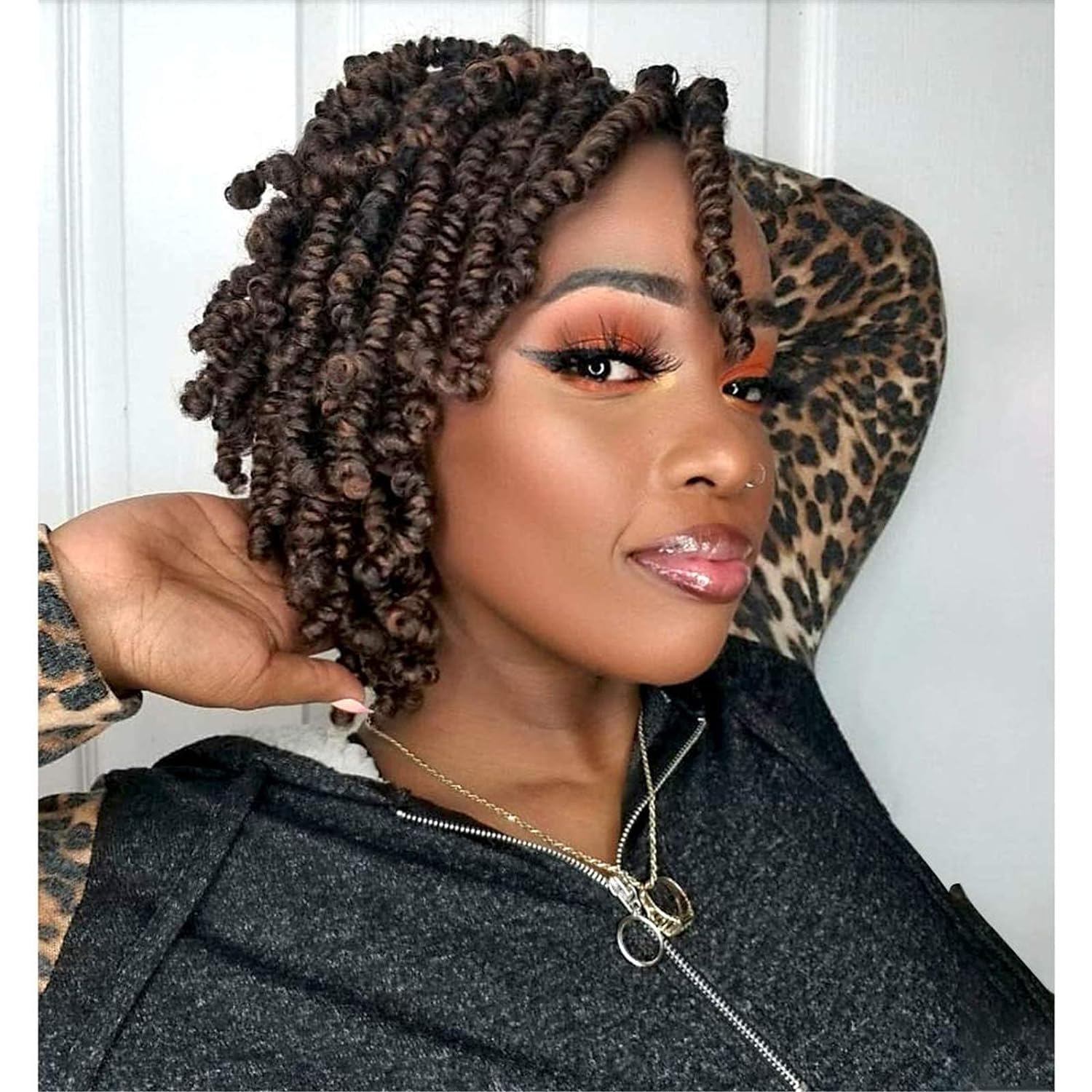 FAST SHIPPING 3-5 DAY Bob Spring | TOYOTRESS Bob Spring Twist (160 strands), Short Fluffy Twist, Pre-Twisted Pre-Looped Crochet Install Hair Super Cute & Versatile Crochet Braids