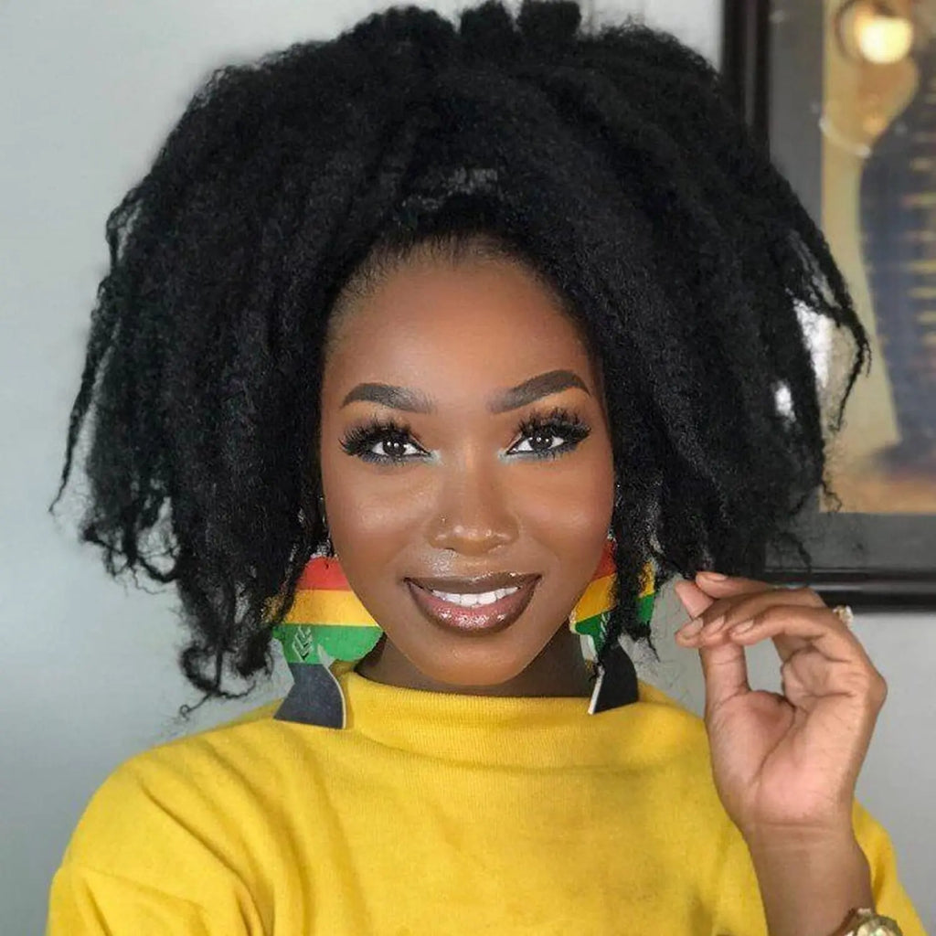 ( US ONLY) FAST SHIPPING Marley Hair | Toyotress® Marley Twist Hair - Short Black Marley Hair For Faux Locs, Afro Kinky Curly Marley Twist Braiding Hair Extensions Synthetic Toyotress