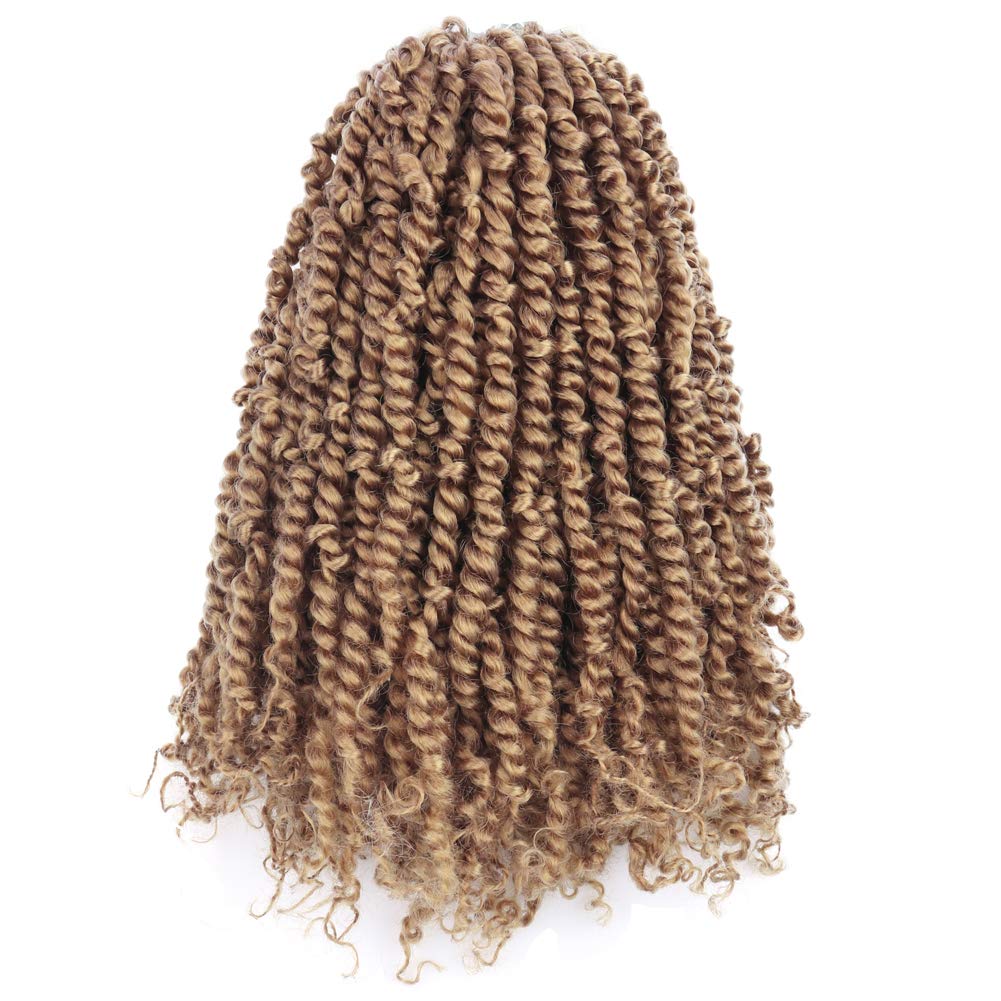 FAST SHIPPING 3-5 DAY NB | ToyoTress Tiana Passion Twist Hair - Pre-twisted Crochet Braids Natural Black, Pre-looped Synthetic Braiding Hair Extensions