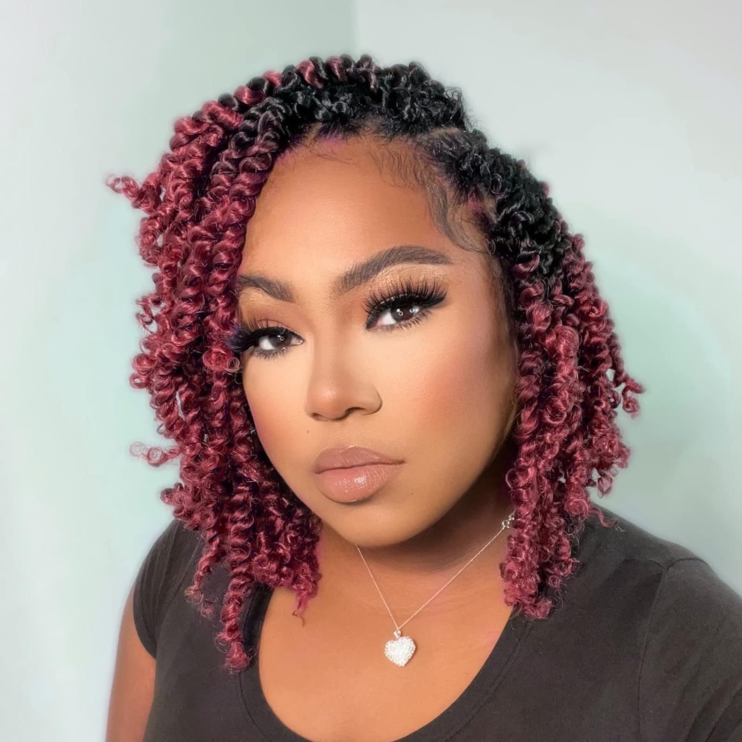 FAST SHIPPING 3-5 DAY NB | ToyoTress Tiana Passion Twist Hair - Pre-twisted Crochet Braids Natural Black, Pre-looped Synthetic Braiding Hair Extensions