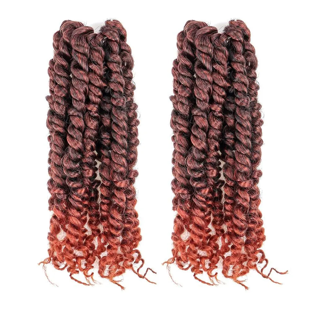 ( US ONLY) FAST SHIPPING NB | Toyotress® Tiana Passion Twist Hair - Pre-twisted Crochet Braids Natural Black, Pre-looped Synthetic Braiding Hair Extensions Toyotress
