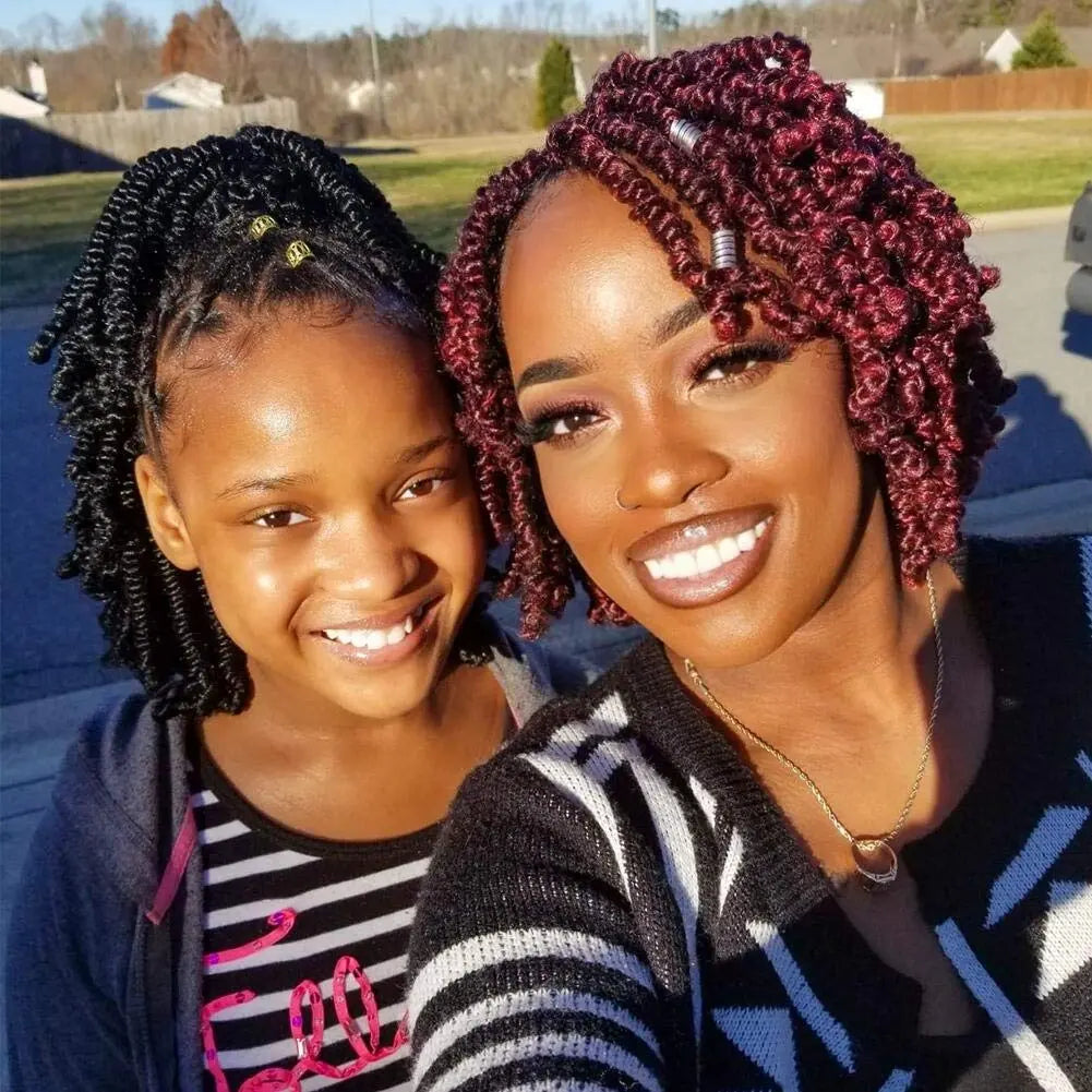 ( US ONLY) FAST SHIPPING Bob Spring | Toyotress® Bob Spring Twist, Short Fluffy Twist, Pre-Twisted Pre-Looped Crochet Install Hair Super Cute & Versatile Crochet Braids Toyotress