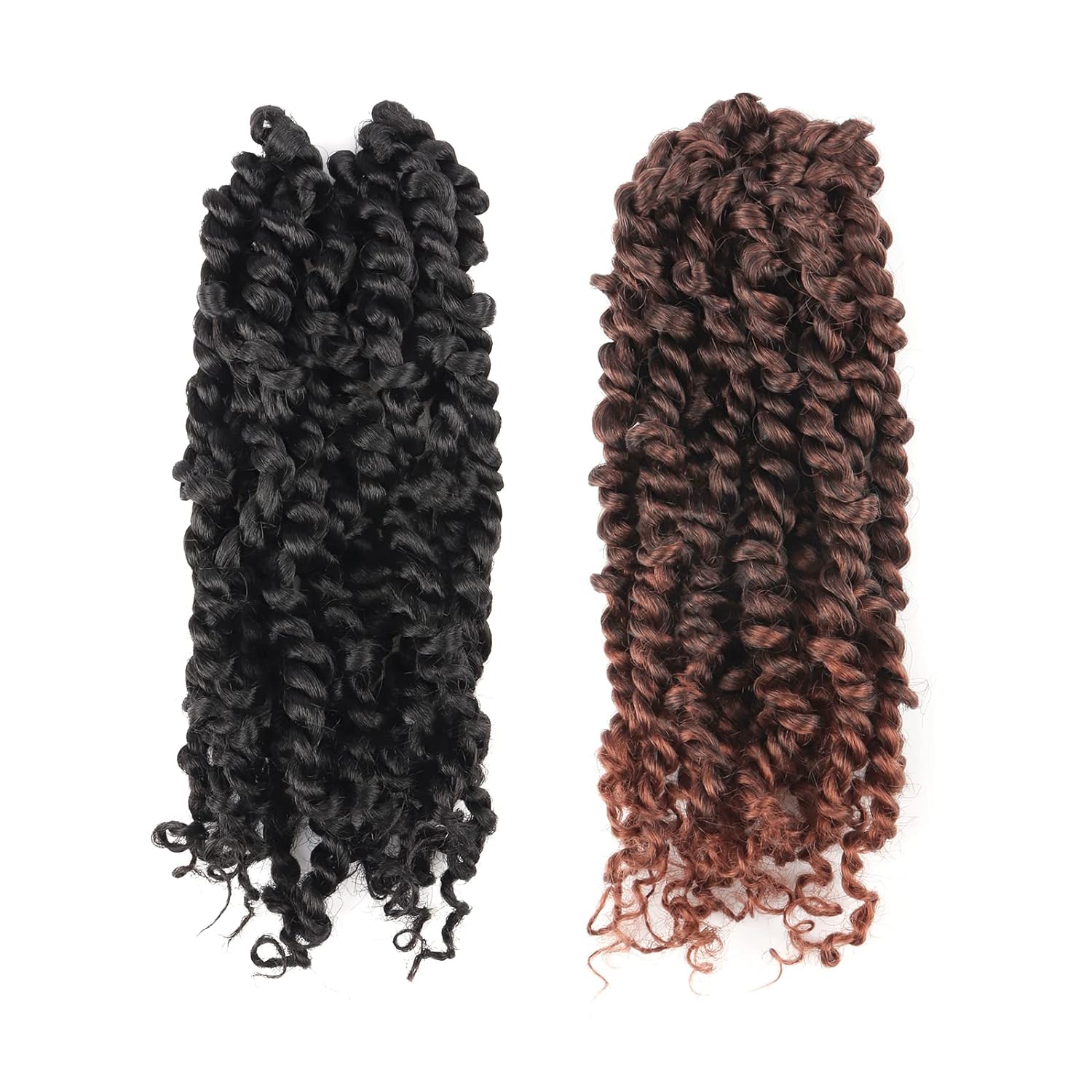 FAST SHIPPING 3-5 DAY NB | ToyoTress Tiana Passion Twist Hair - Pre-twisted Crochet Braids Natural Black, Pre-looped Synthetic Braiding Hair Extensions