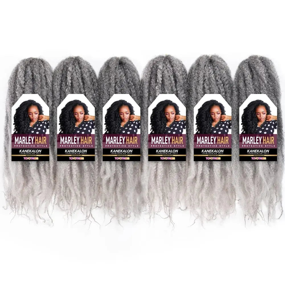( US ONLY) FAST SHIPPING Marley Hair | Toyotress® Marley Twist Hair - Short Black Marley Hair For Faux Locs, Afro Kinky Curly Marley Twist Braiding Hair Extensions Synthetic Toyotress
