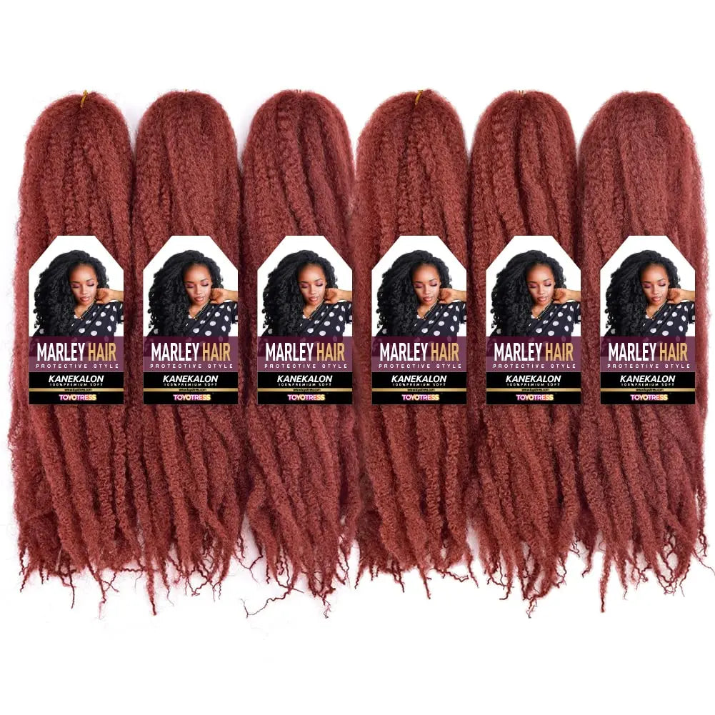 ( US ONLY) FAST SHIPPING Marley Hair | Toyotress® Marley Twist Hair - Short Black Marley Hair For Faux Locs, Afro Kinky Curly Marley Twist Braiding Hair Extensions Synthetic Toyotress