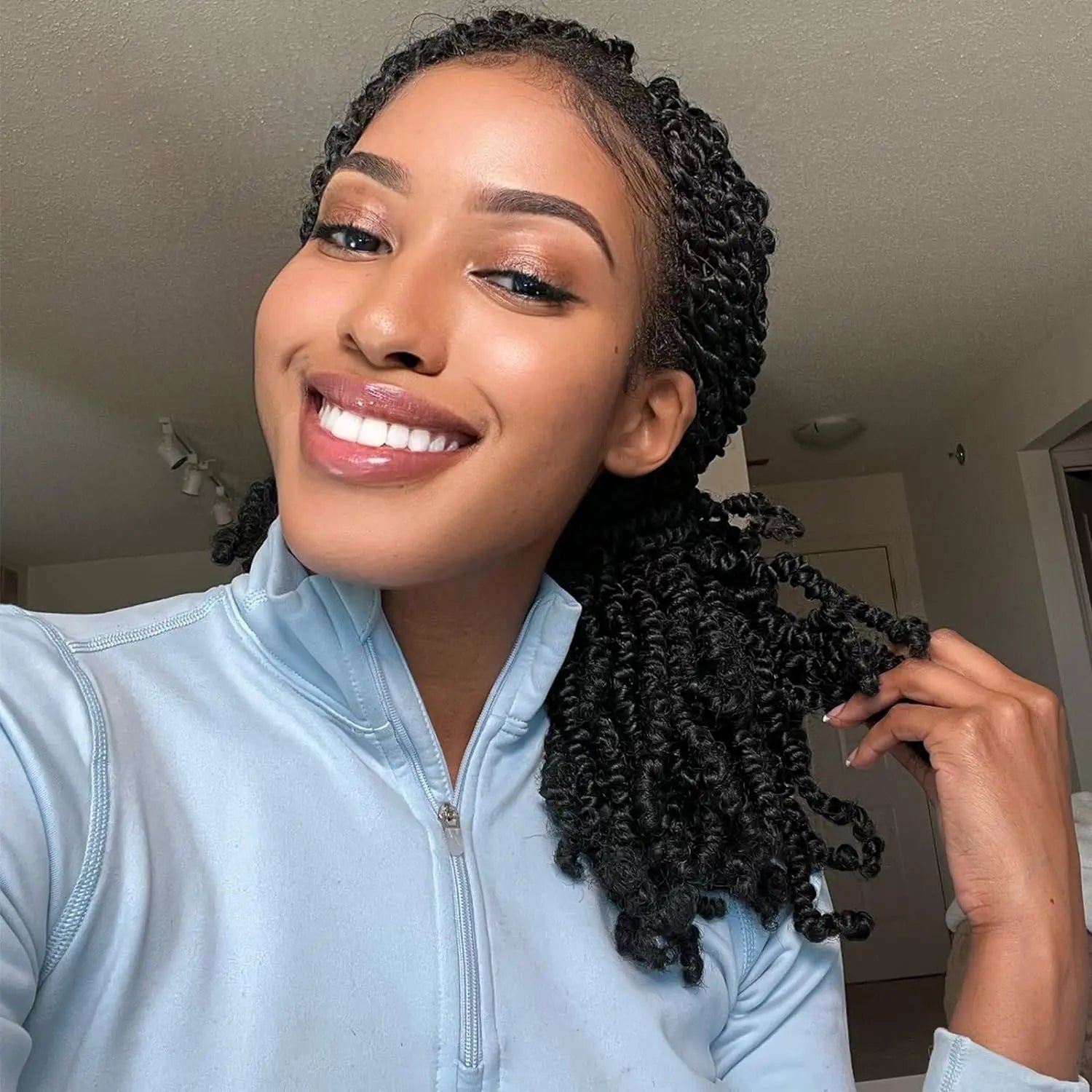 ( US ONLY) FAST SHIPPING Bob Spring | Toyotress® Bob Spring Twist, Short Fluffy Twist, Pre-Twisted Pre-Looped Crochet Install Hair Super Cute & Versatile Crochet Braids Toyotress