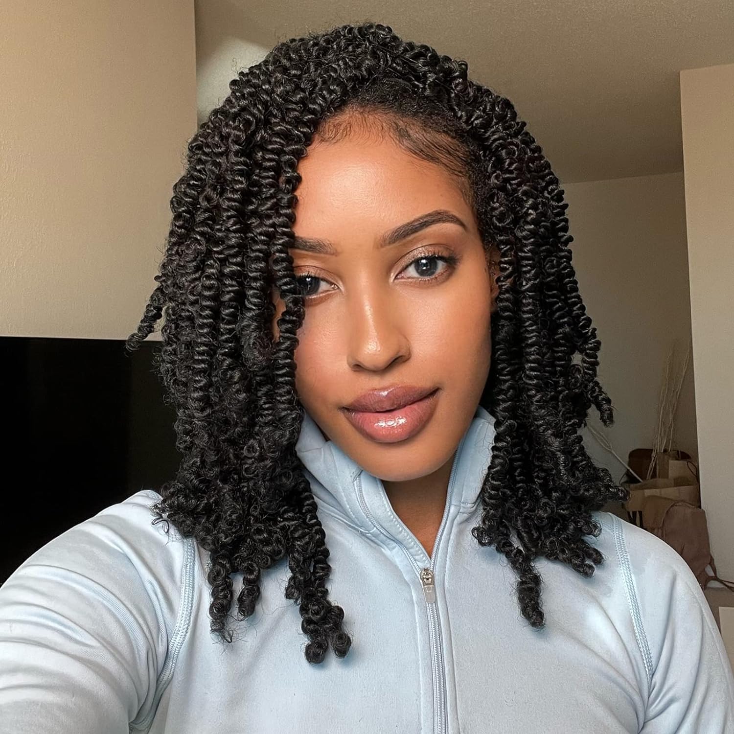 FAST SHIPPING 3-5 DAY Bob Spring | TOYOTRESS Bob Spring Twist (160 strands), Short Fluffy Twist, Pre-Twisted Pre-Looped Crochet Install Hair Super Cute & Versatile Crochet Braids