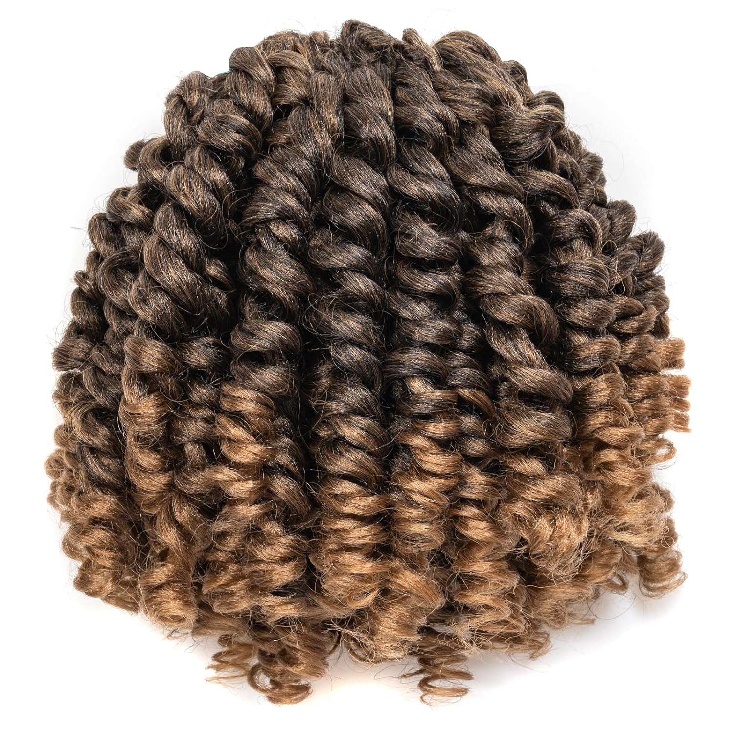 FAST SHIPPING 3-5 DAY WC | Toyotress Wand Curl Crochet Hair - 6 Inch 6 Packs Jet Black Jamaican Bounce Crochet Hair, Short Bob Curly Crochet Braids Bouncy Curls Synthetic Braiding Hair Extensions (6 Inch, 1-6P)