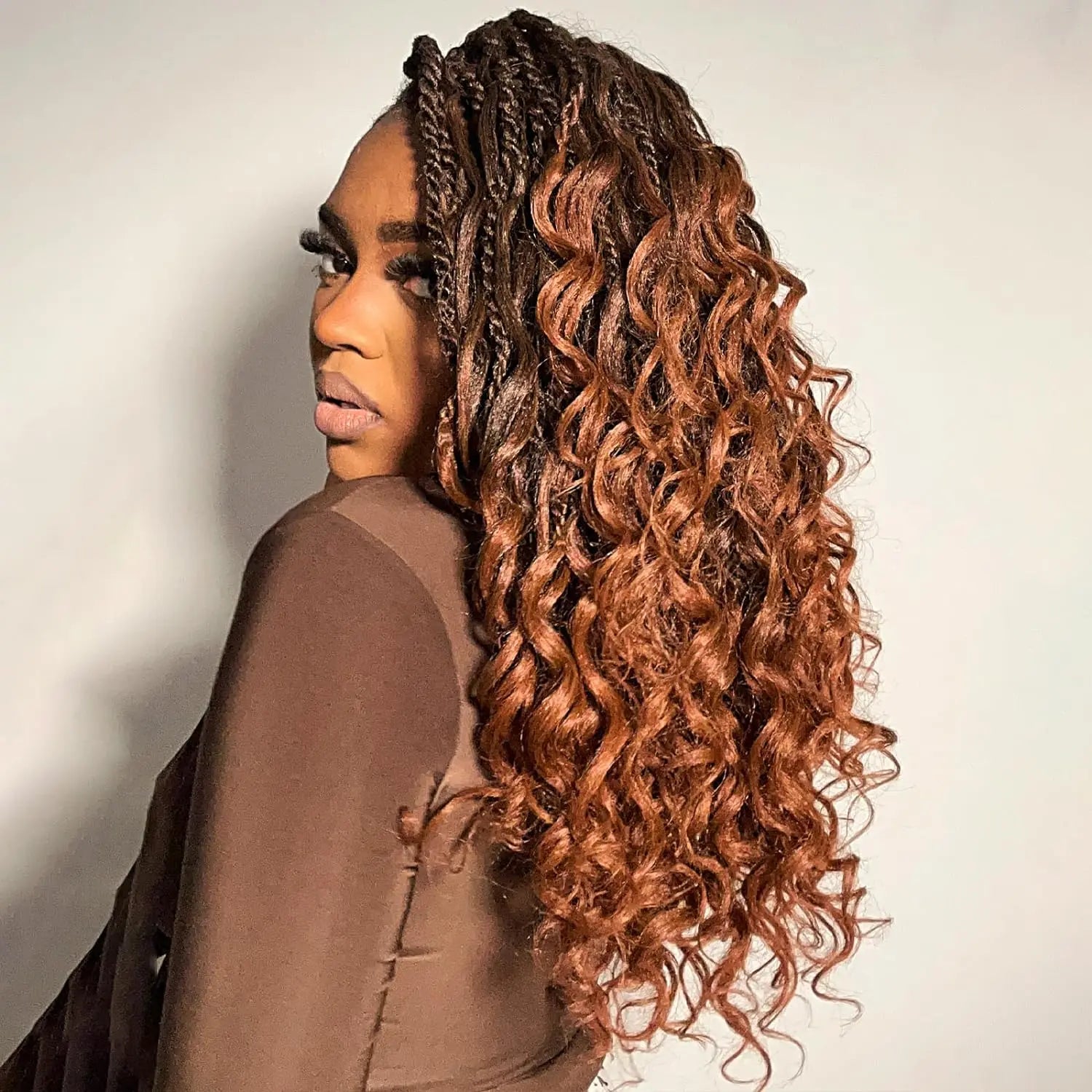 ( US ONLY) FAST SHIPPING ISLAND TWIST | Toyotress® Boho Island Twist Crochet Hair - 8 Packs Short Bob Ombre Brown Boho Havana Twist Crochet Braids Synthetic Braiding Hair Toyotress