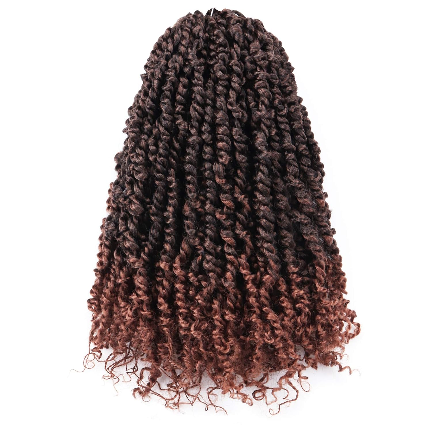 FAST SHIPPING 3-5 DAY NB | ToyoTress Tiana Passion Twist Hair - Pre-twisted Crochet Braids Natural Black, Pre-looped Synthetic Braiding Hair Extensions