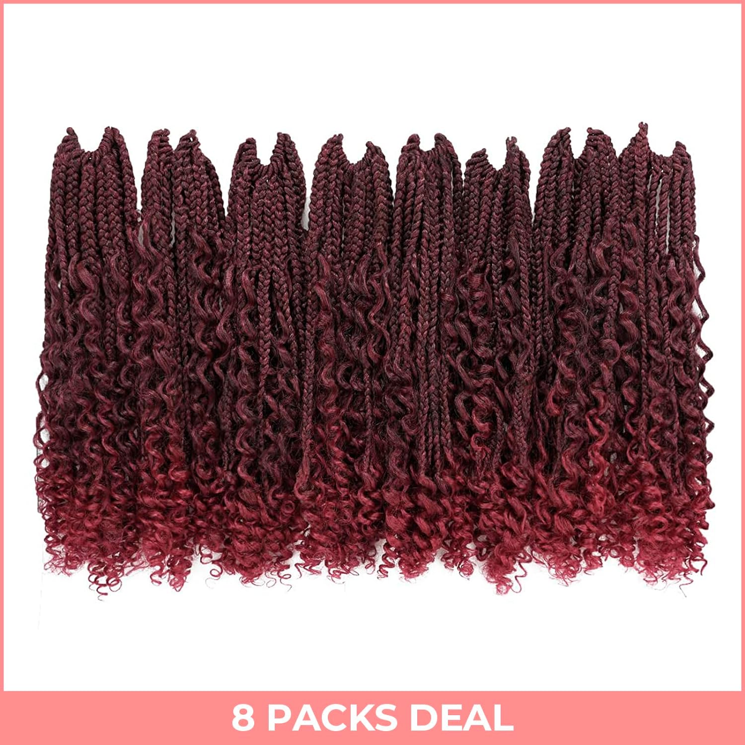 FAST SHIPPING 3-5 DAY Bob Spring | TOYOTRESS Bob Spring Twist (160 strands), Short Fluffy Twist, Pre-Twisted Pre-Looped Crochet Install Hair Super Cute & Versatile Crochet Braids