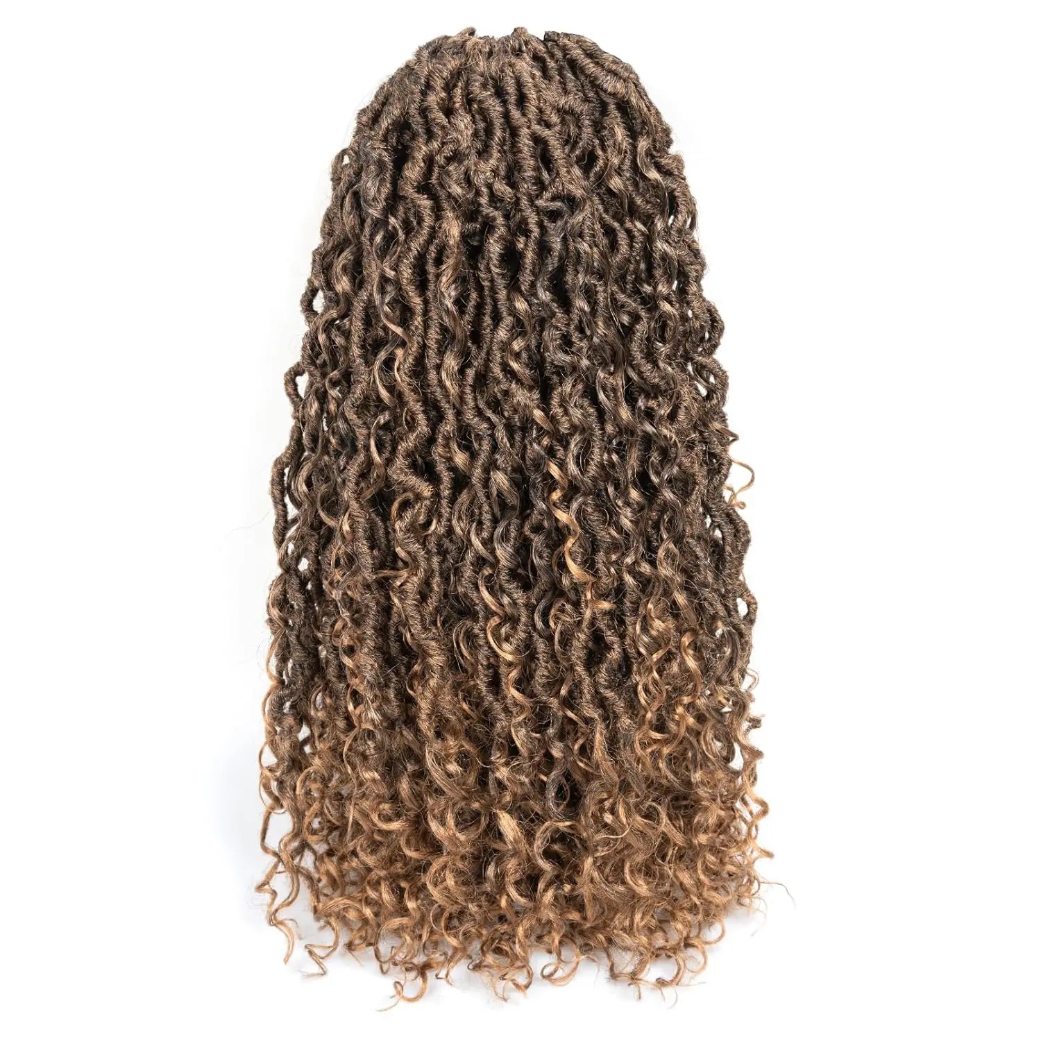 ( US ONLY) FAST SHIPPING GL | Toyotress® Curly Locs Crochet Hair - Natural Black Pre-twisted Faux Locs Crochet Braids, Short Pre-looped Synthetic Braiding Hair Extensions Toyotress