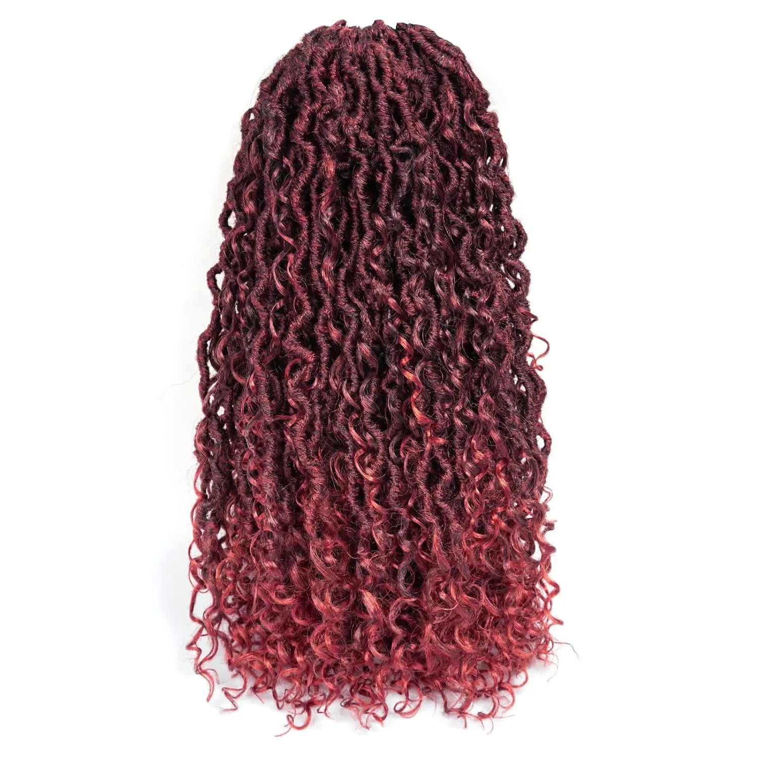 ( US ONLY) FAST SHIPPING GL | Toyotress® Curly Locs Crochet Hair - Natural Black Pre-twisted Faux Locs Crochet Braids, Short Pre-looped Synthetic Braiding Hair Extensions Toyotress