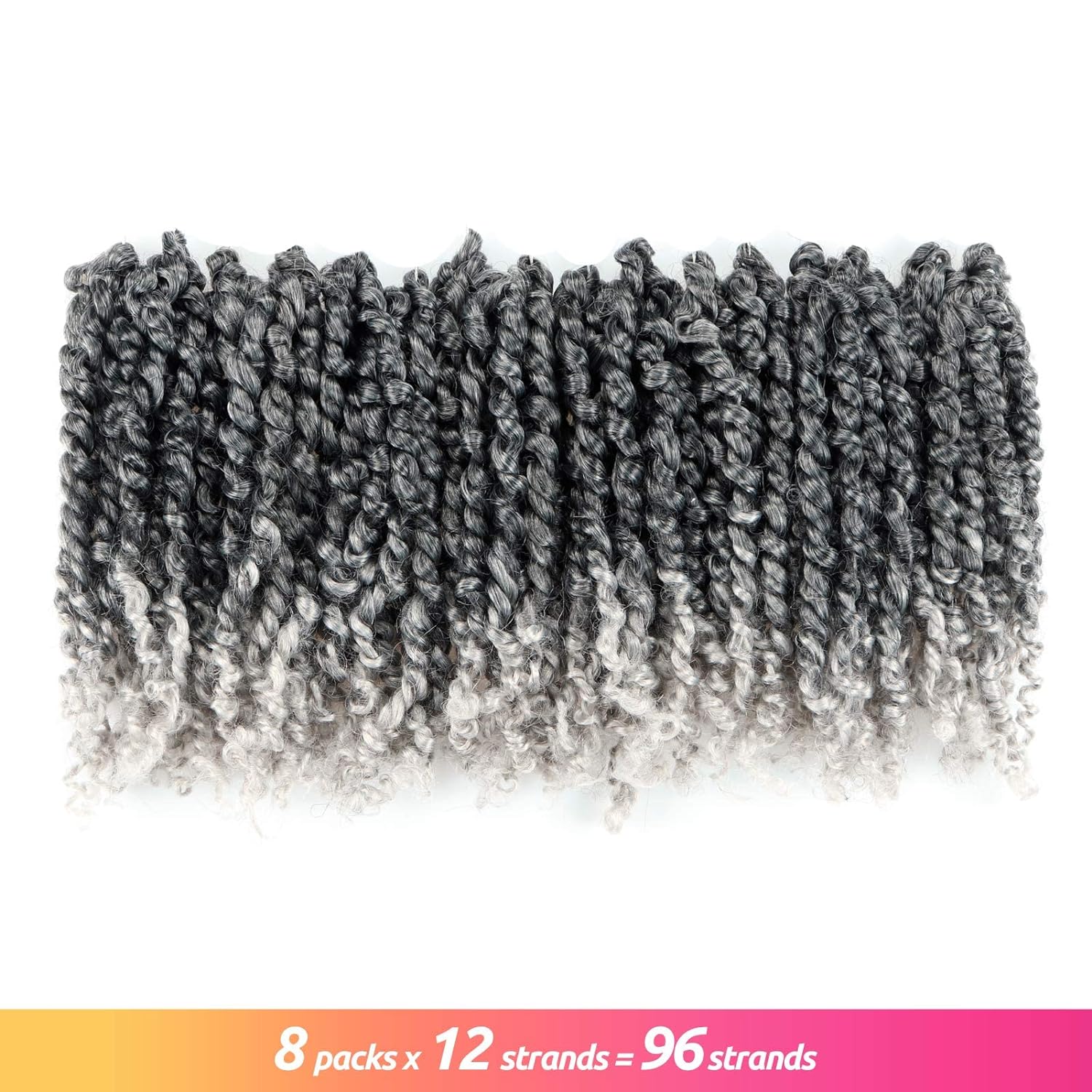 FAST SHIPPING 3-5 DAY NB | ToyoTress Tiana Passion Twist Hair - Pre-twisted Crochet Braids Natural Black, Pre-looped Synthetic Braiding Hair Extensions