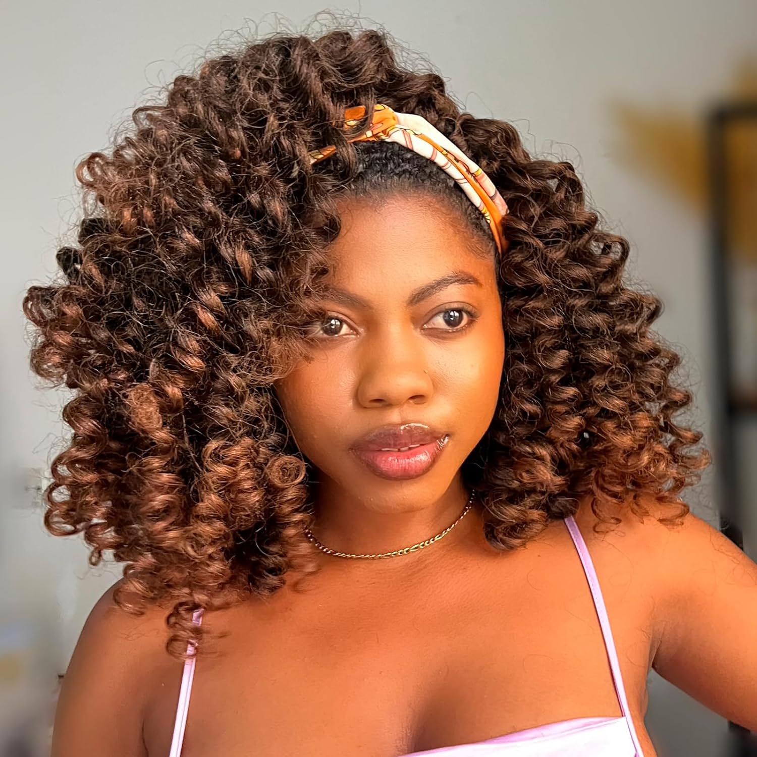 ( US ONLY) FAST SHIPPING WC | Toyotress Wand Curl Crochet Hair - 6 Packs Jet Black Jamaican Bounce Crochet Hair, Short Bob Curly Crochet Braids Bouncy Curls Synthetic Braiding Hair Extensions