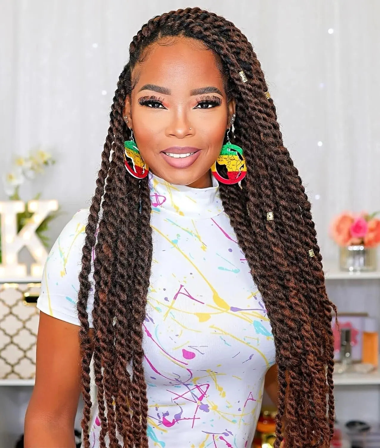 ( US ONLY) FAST SHIPPING Marley Hair | Toyotress® Marley Twist Hair - Short Black Marley Hair For Faux Locs, Afro Kinky Curly Marley Twist Braiding Hair Extensions Synthetic Toyotress