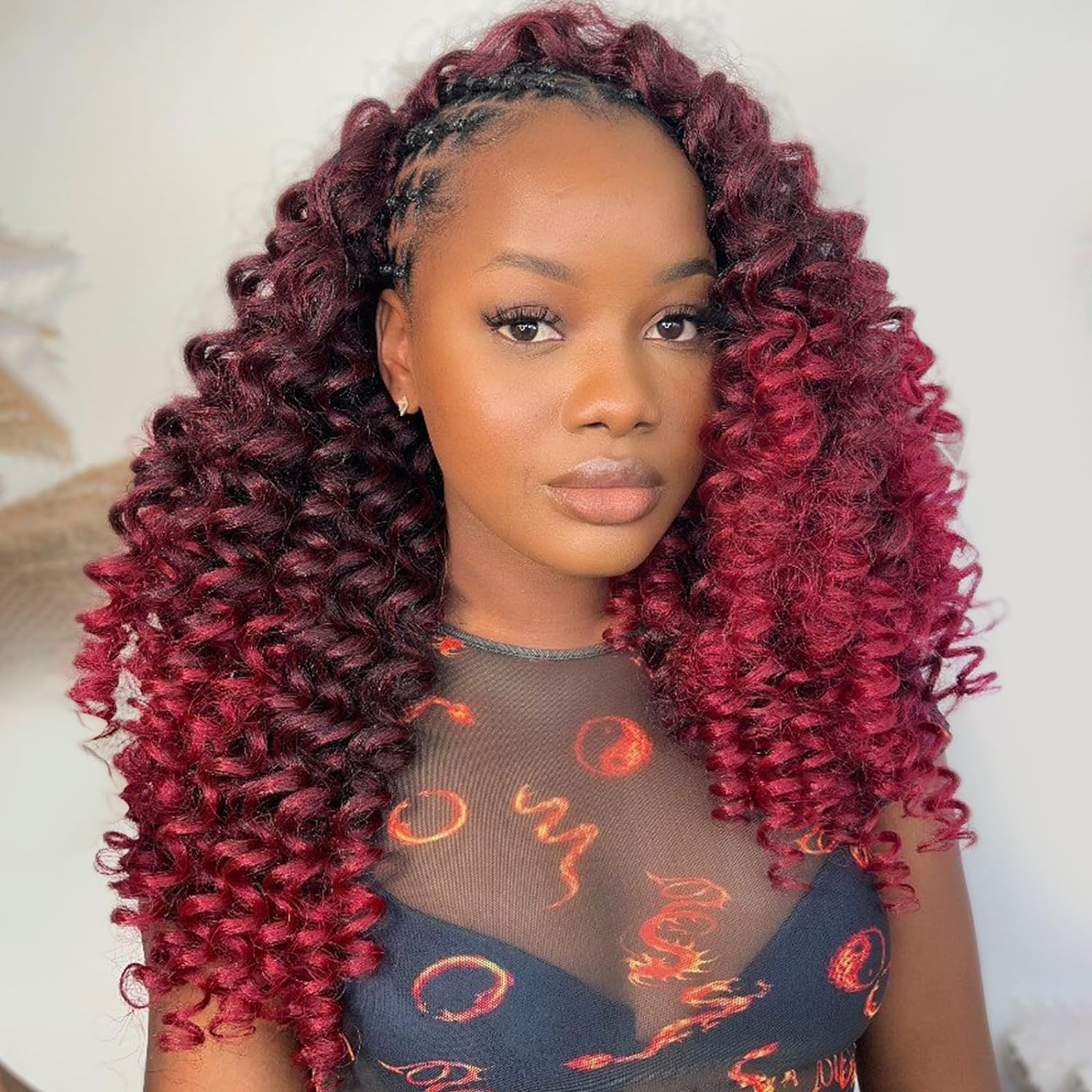 ( US ONLY) FAST SHIPPING WC | Toyotress Wand Curl Crochet Hair - 6 Packs Jet Black Jamaican Bounce Crochet Hair, Short Bob Curly Crochet Braids Bouncy Curls Synthetic Braiding Hair Extensions
