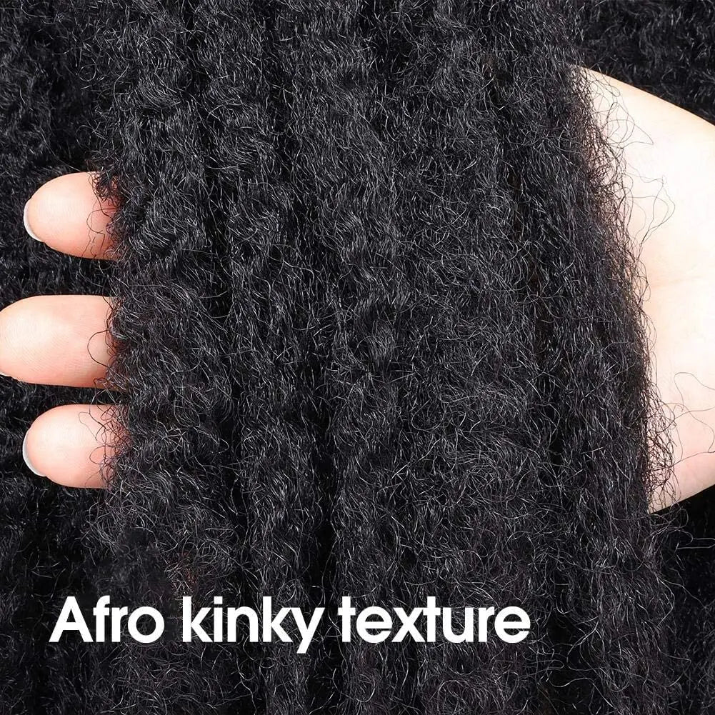 ( US ONLY) FAST SHIPPING Marley Hair | Toyotress® Marley Twist Hair - Short Black Marley Hair For Faux Locs, Afro Kinky Curly Marley Twist Braiding Hair Extensions Synthetic Toyotress