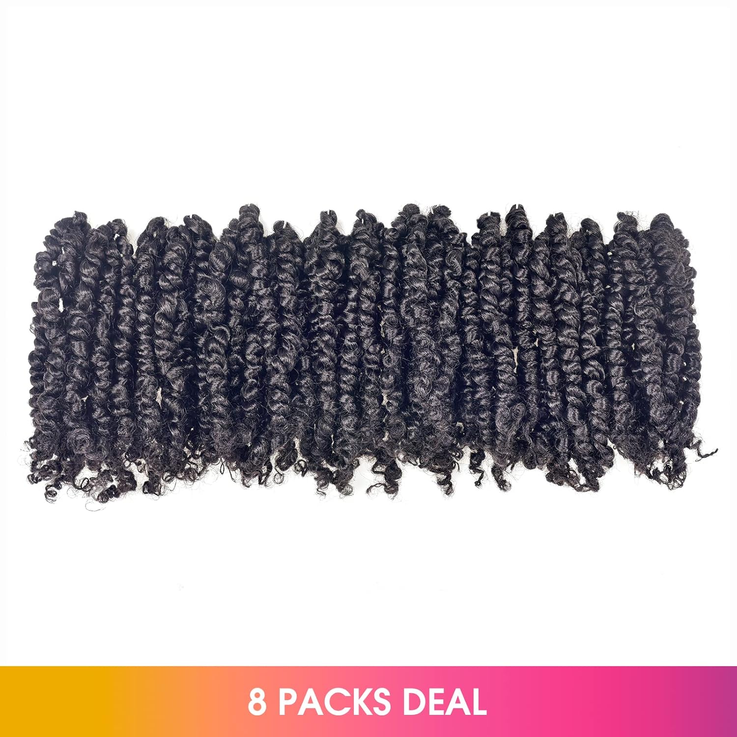 FAST SHIPPING 3-5 DAY NB | ToyoTress Tiana Passion Twist Hair - Pre-twisted Crochet Braids Natural Black, Pre-looped Synthetic Braiding Hair Extensions