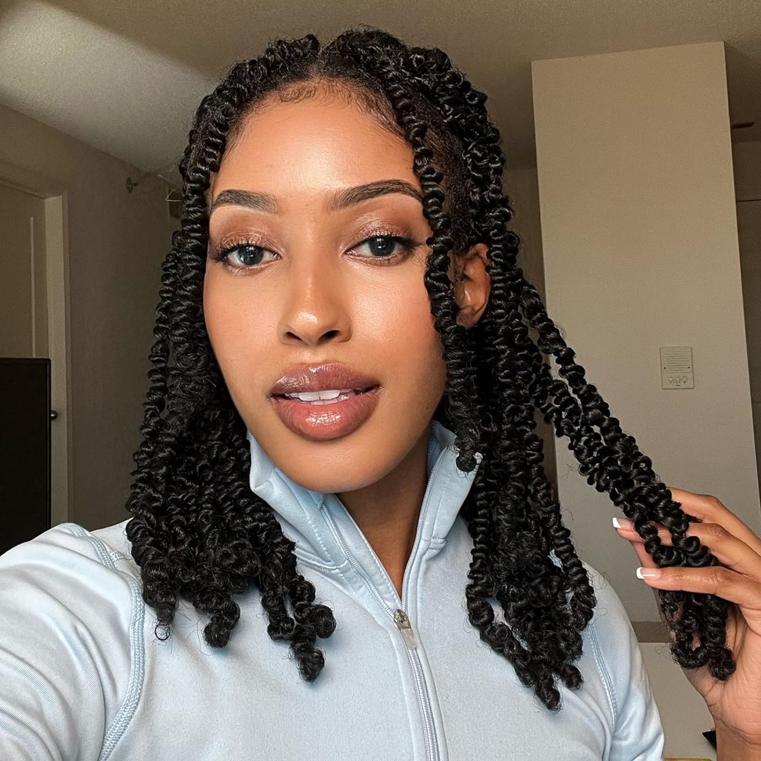 FAST SHIPPING 3-5 DAY Bob Spring | TOYOTRESS Bob Spring Twist (160 strands), Short Fluffy Twist, Pre-Twisted Pre-Looped Crochet Install Hair Super Cute & Versatile Crochet Braids