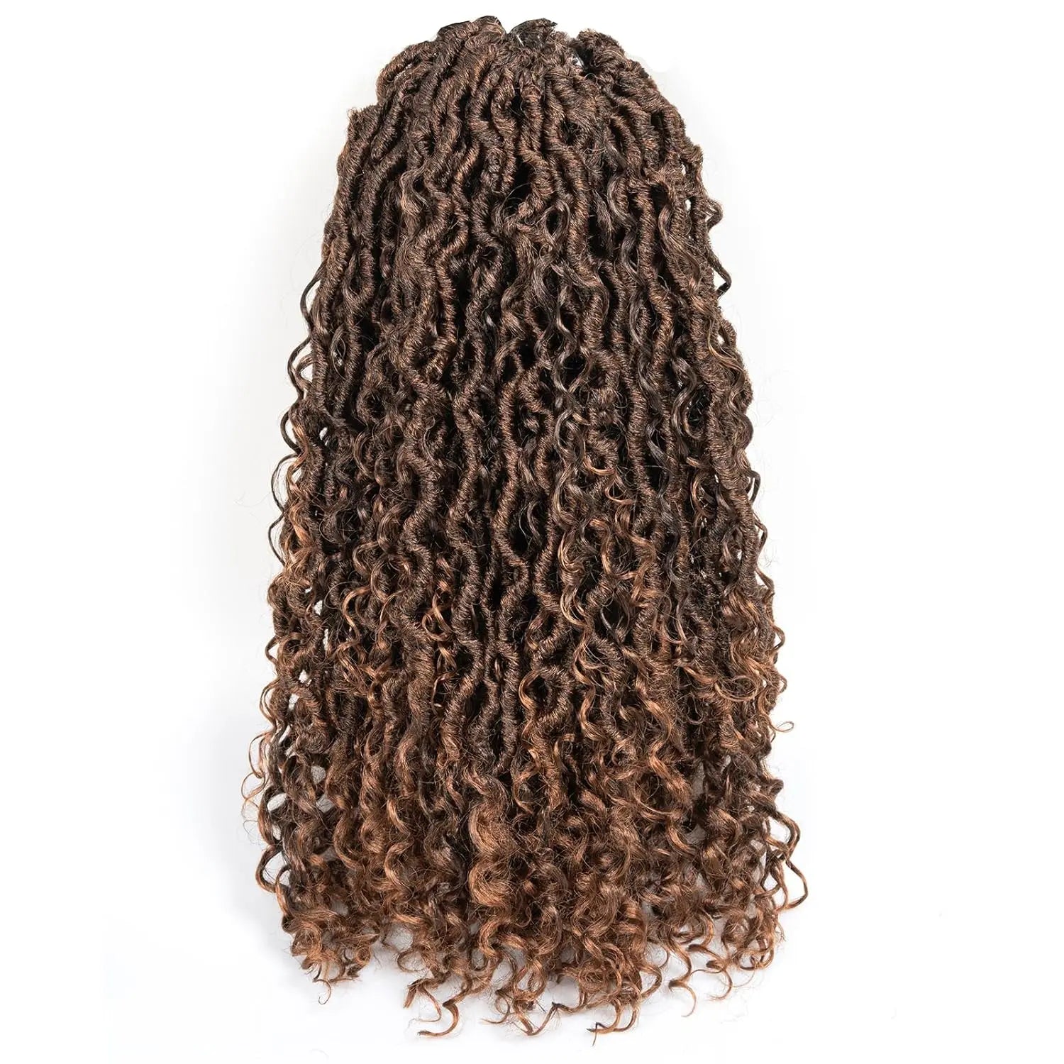 ( US ONLY) FAST SHIPPING GL | Toyotress® Curly Locs Crochet Hair - Natural Black Pre-twisted Faux Locs Crochet Braids, Short Pre-looped Synthetic Braiding Hair Extensions Toyotress