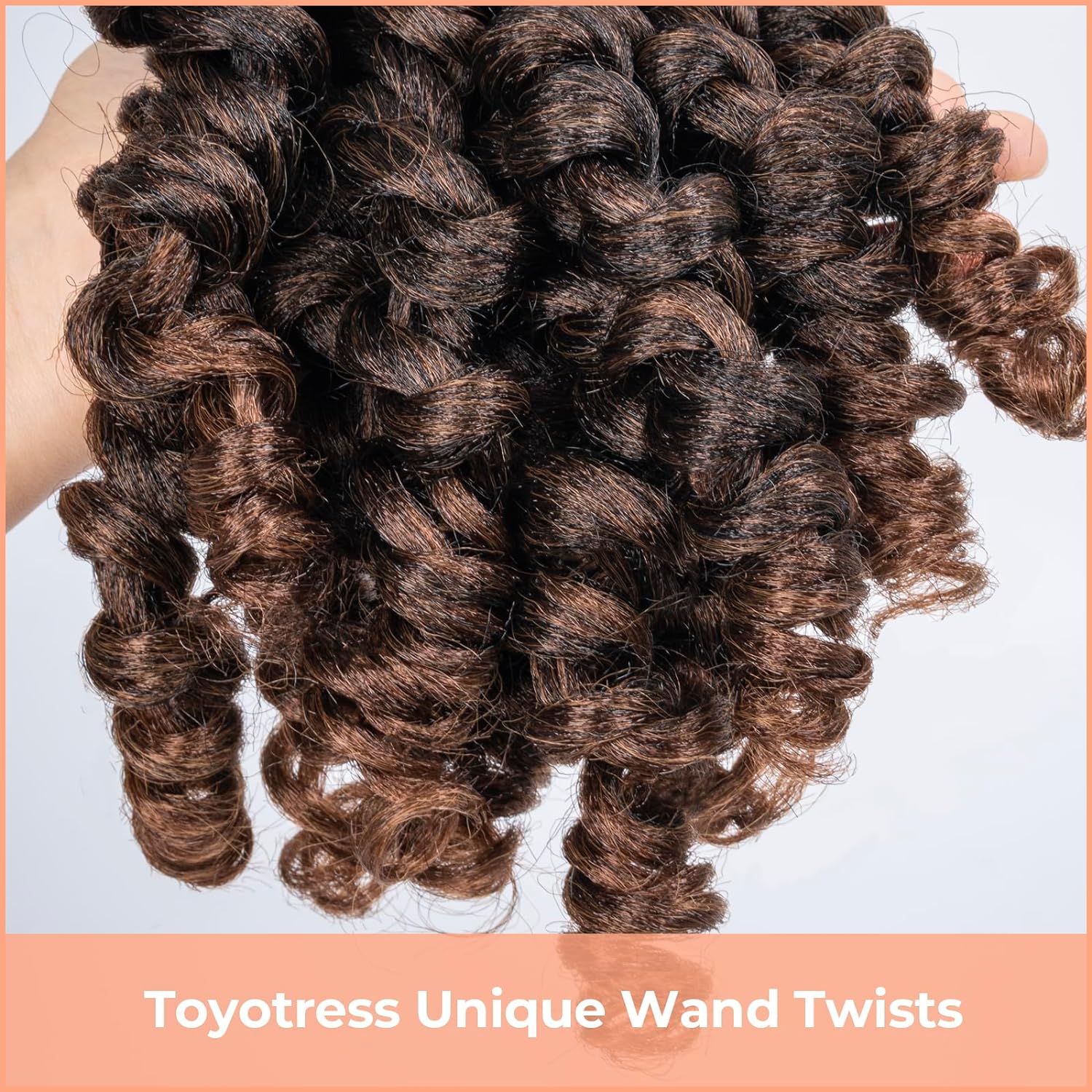 FAST SHIPPING 3-5 DAY WC | Toyotress Wand Curl Crochet Hair - 6 Inch 6 Packs Jet Black Jamaican Bounce Crochet Hair, Short Bob Curly Crochet Braids Bouncy Curls Synthetic Braiding Hair Extensions (6 Inch, 1-6P)