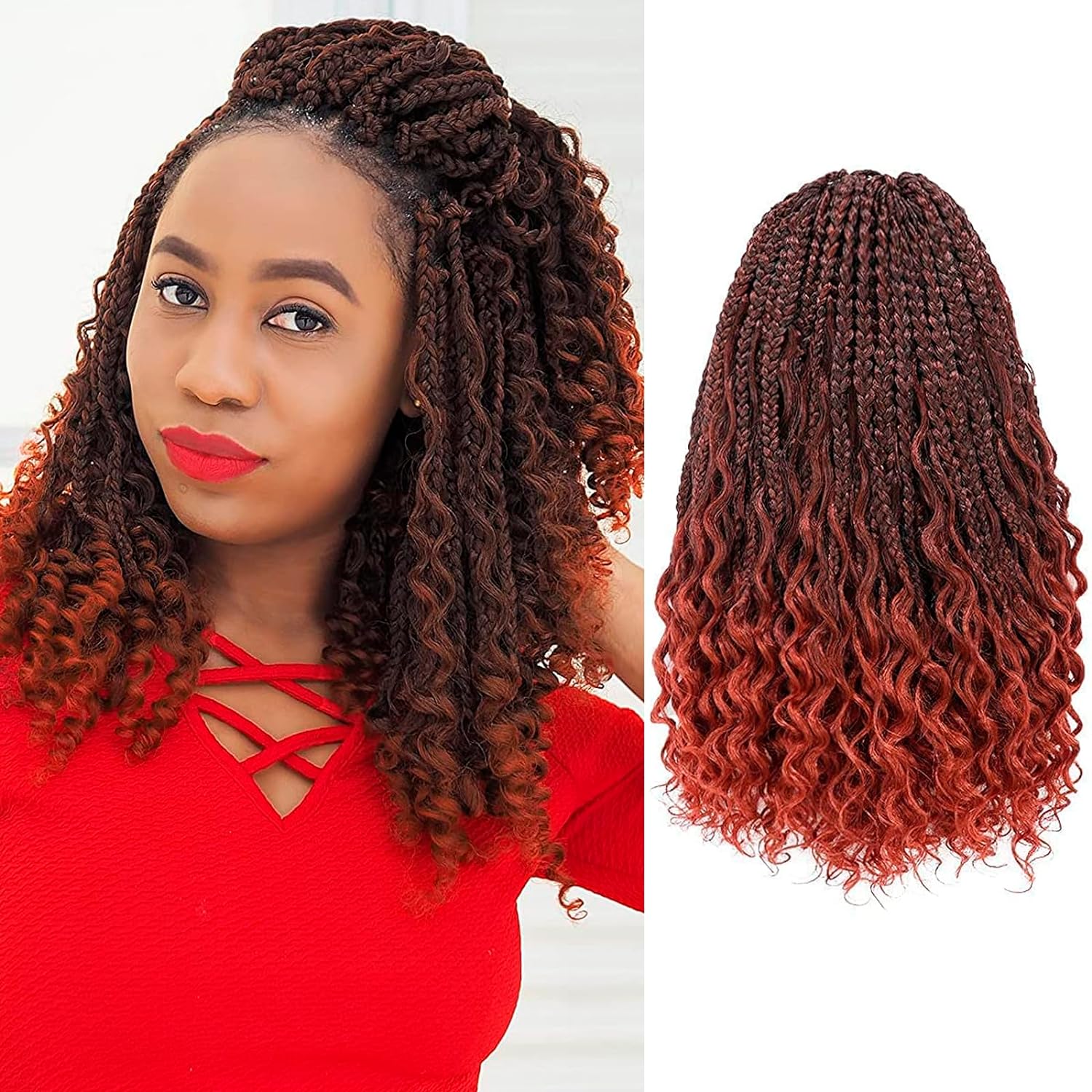 FAST SHIPPING 3-5 DAY Bob Spring | TOYOTRESS Bob Spring Twist (160 strands), Short Fluffy Twist, Pre-Twisted Pre-Looped Crochet Install Hair Super Cute & Versatile Crochet Braids