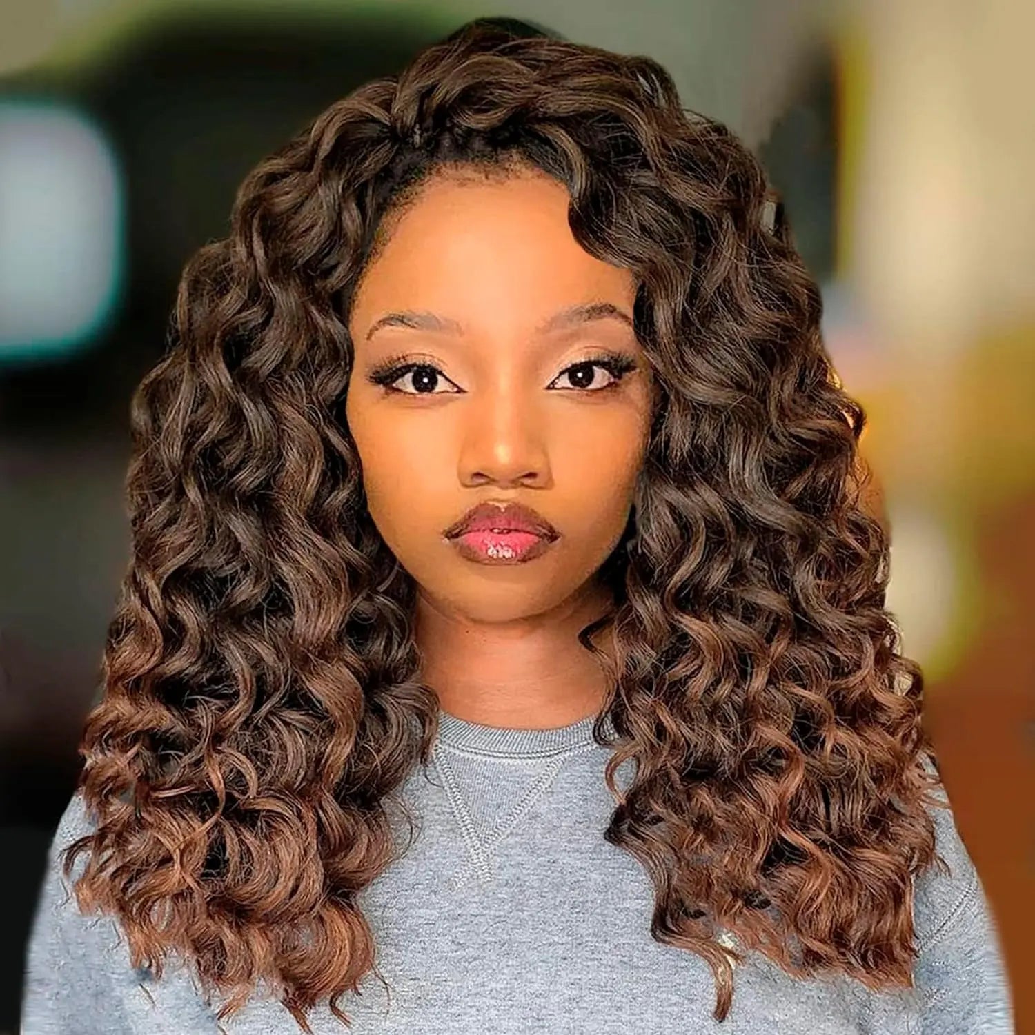 ( US ONLY) FAST SHIPPING BC | Toyotress® Freetress Beach Curl Crochet Hair Gogo Curl Jamaican Bounce Wavy Curly Pre-Looped Synthetic Hair Extensions Toyotress