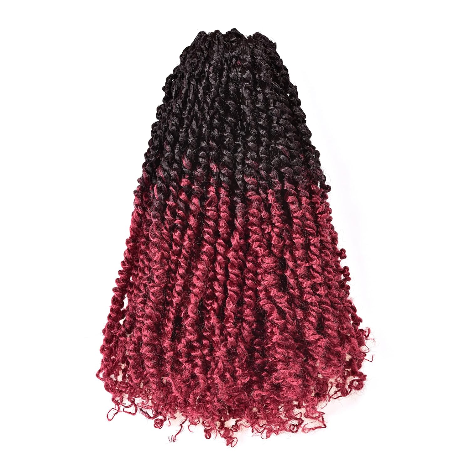 FAST SHIPPING 3-5 DAY NB | ToyoTress Tiana Passion Twist Hair - Pre-twisted Crochet Braids Natural Black, Pre-looped Synthetic Braiding Hair Extensions