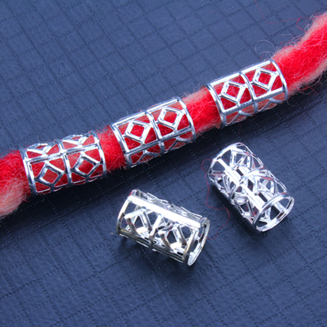 Toyotress Jewelry Aluminum Dreadlocks Hair Jewelry Rings Metal Hair Cuffs Hair Decorations Pendants