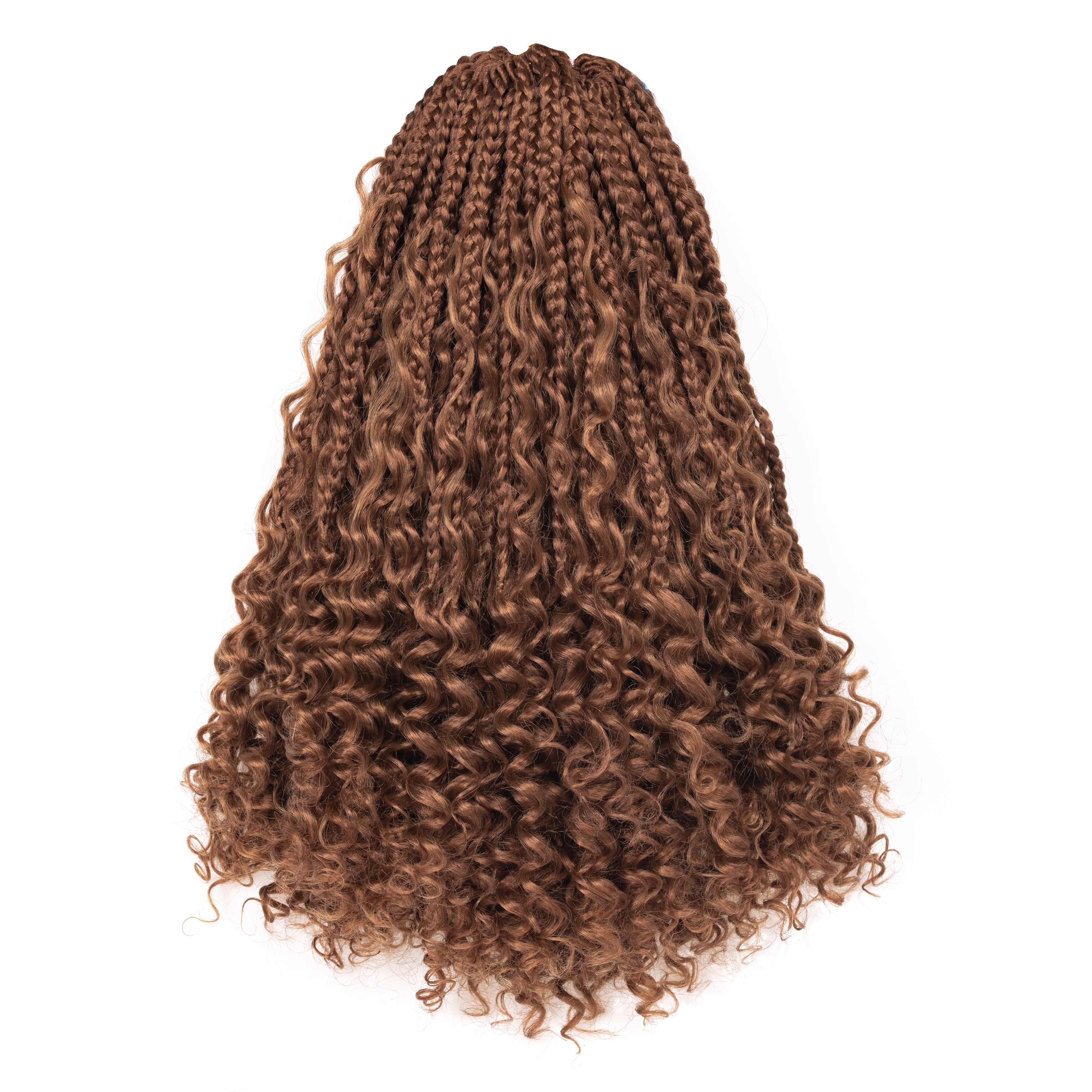 Outlet Deal | Bohemian Box Braid with Curl  14-16 Inch | Pre-Twisted Pre-Looped Crochet Synthetic Braiding Hair