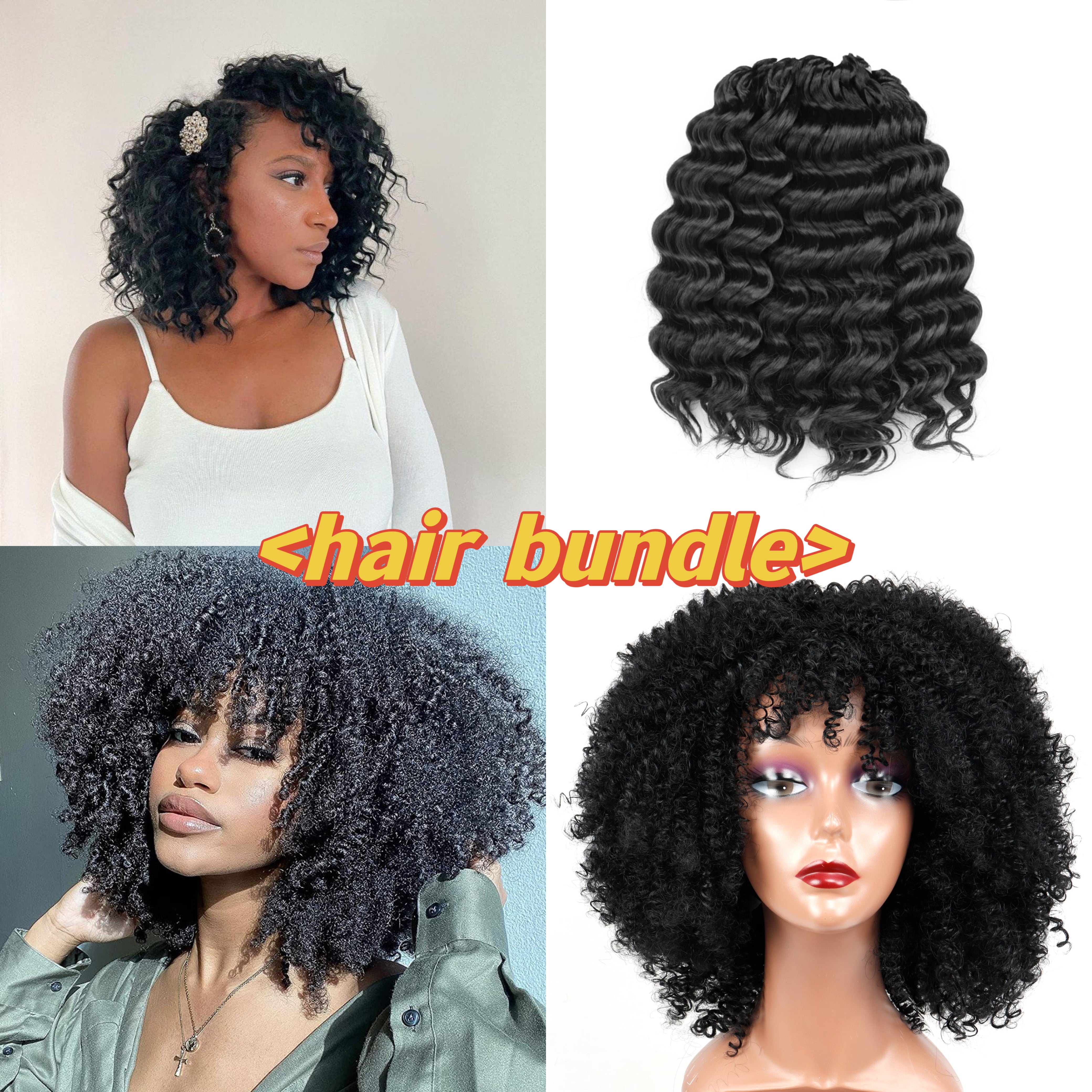 TOYOTRESS HAIR BUNDLE | SHORT KINKY AFRO CURLY WIGS 12