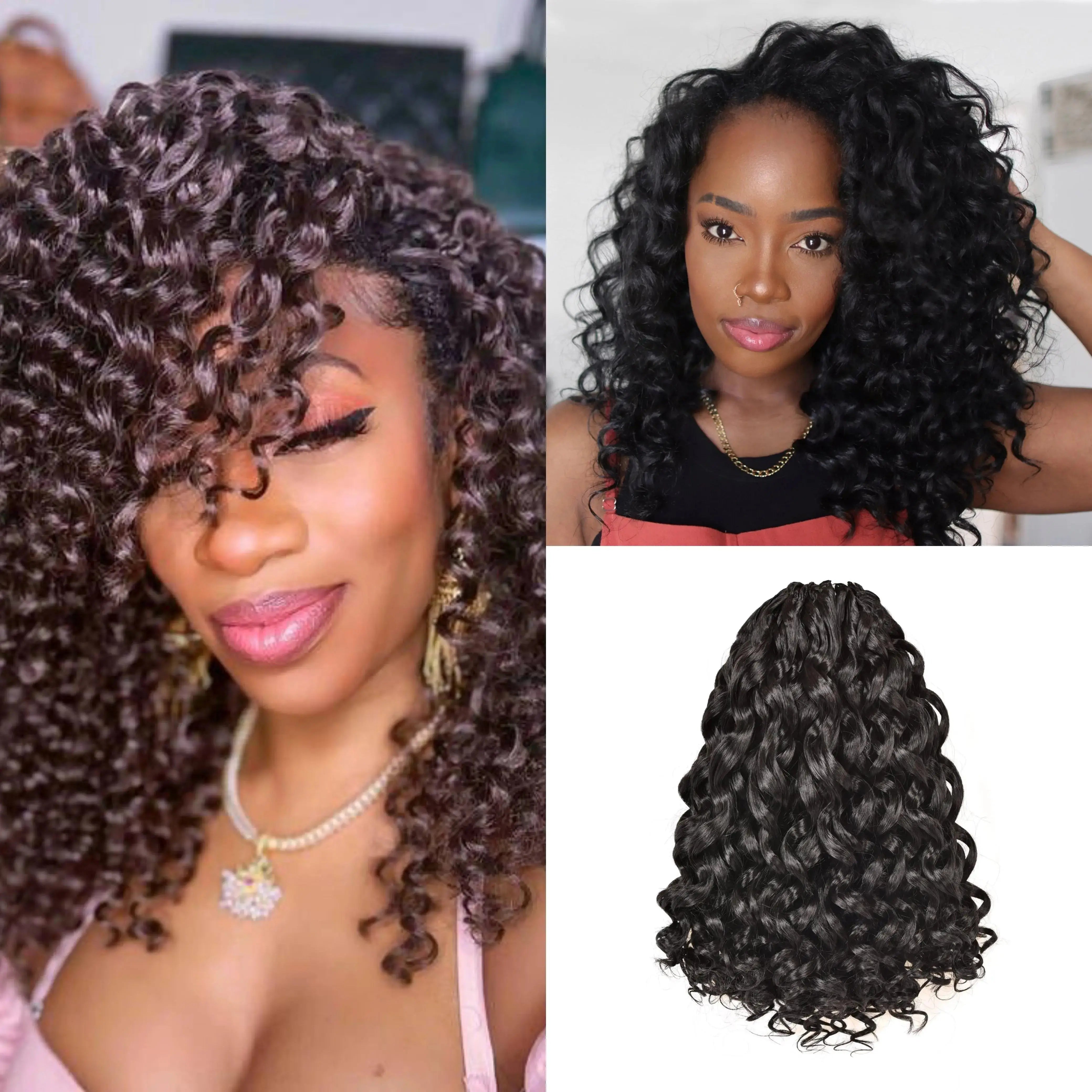 Toyotress Gogo Curl Jamaican Bounce Wavy Curly Pre-Looped Synthetic Hair