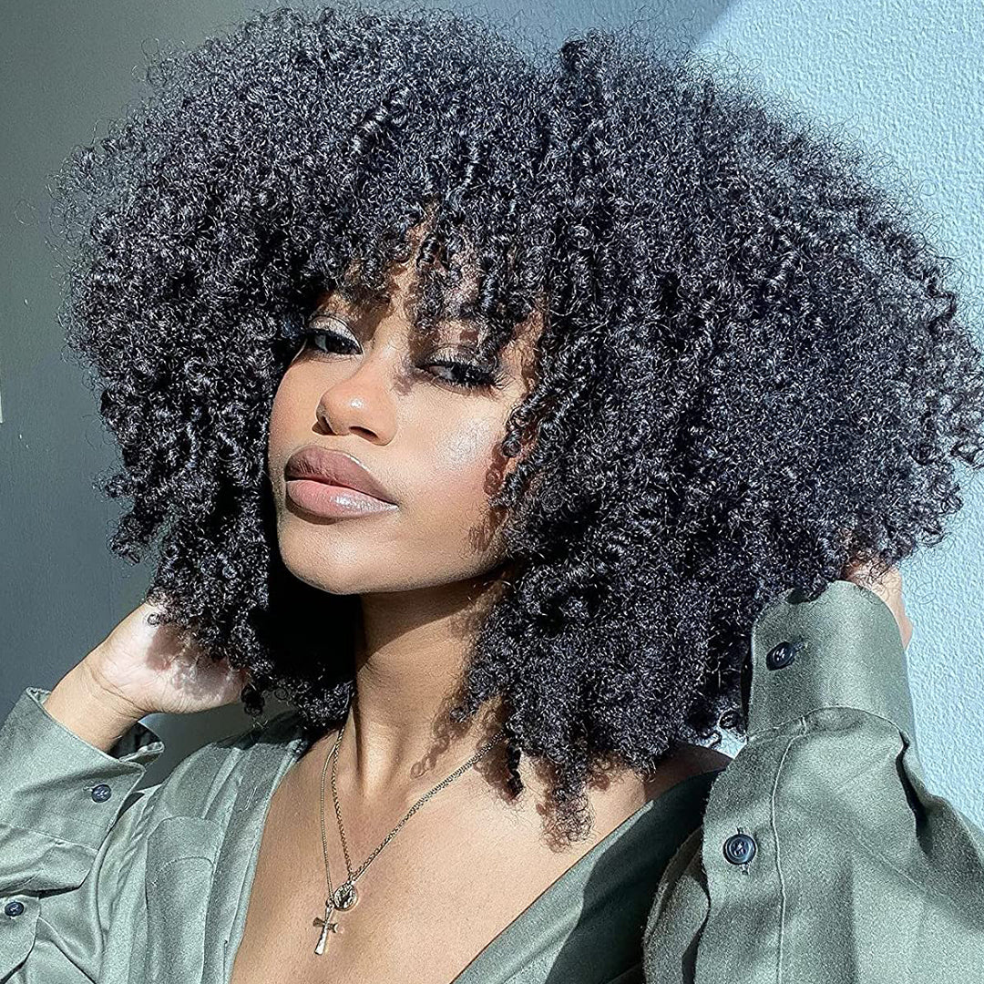 Toyotress Short Kinky Afro Curly Wigs 12