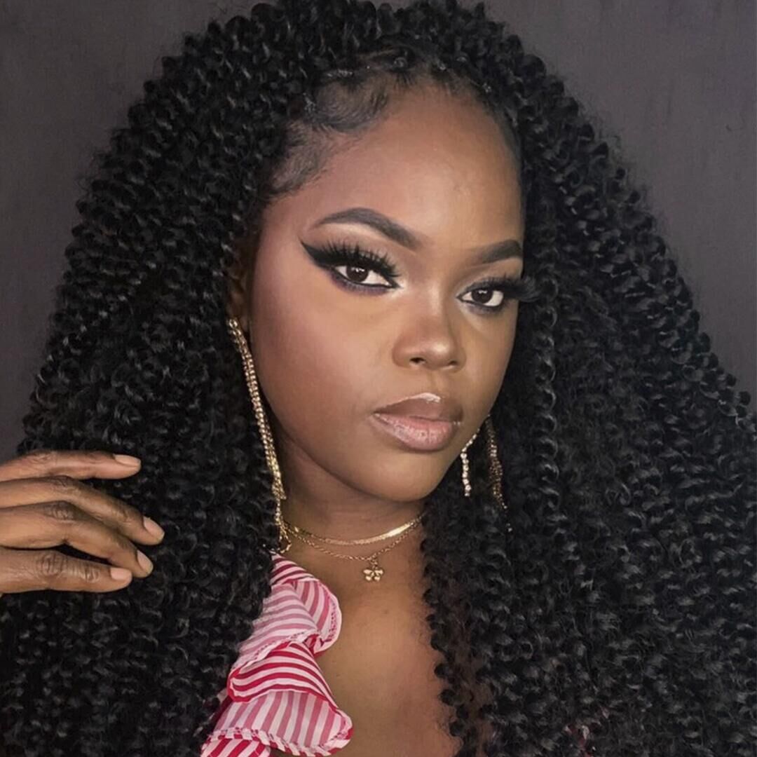 Bohemian Crochet Braiding Hair 18 Inches for Passion Twists