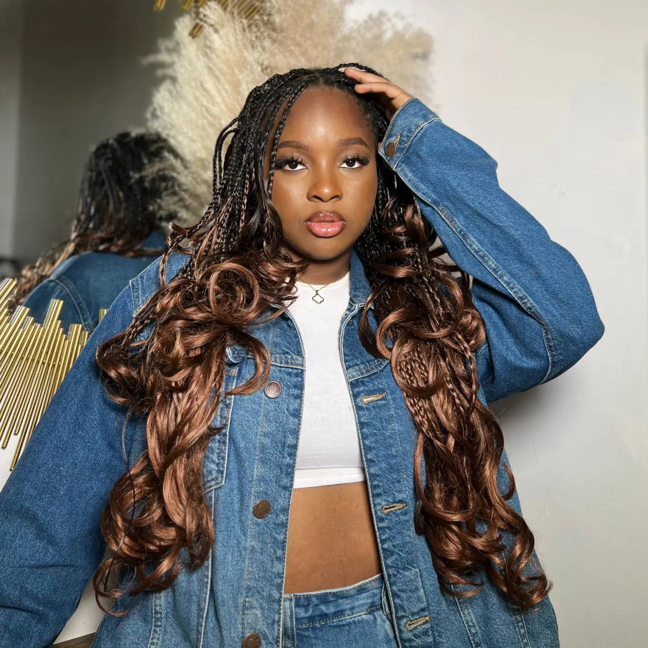 Toyotress French Curly Braiding Hair Loose Wave Braiding Hair Pre-Stretched Synthetic Hair Extensions