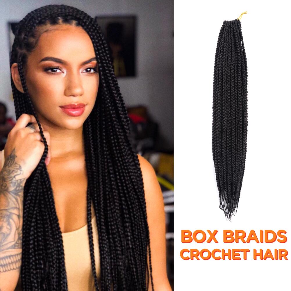 Box Braid 7 Packs Crochet Synthetic Hair Extensions - Toyotress