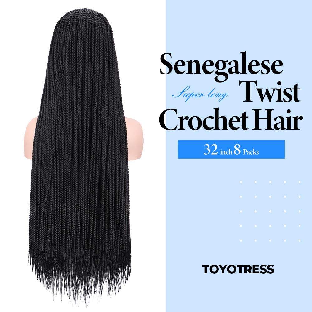 Senegalese Twist 32 Inches Pre-looped Synthetic Braiding Hair