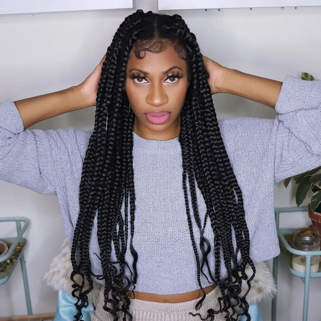 Toyotress French Curly Braiding Hair Loose Wave Braiding Hair Pre-Stretched Synthetic Hair Extensions